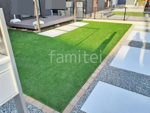 人工芝 防草シート加工 マツモト 人工芝 30mm 