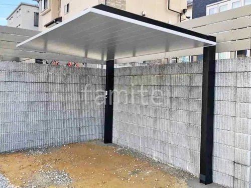 サイクルポート 自転車バイク屋根 LIXIL カーポートSC フラット屋根