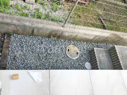 防犯砂利敷き バラス砕石