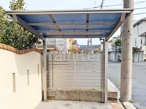 アルミ形材 フェンス LIXIL AB YS3型 横スリット3 目隠し サイクルポート 自転車バイク屋根 LIXIL ネスカF ミニ フラット屋根