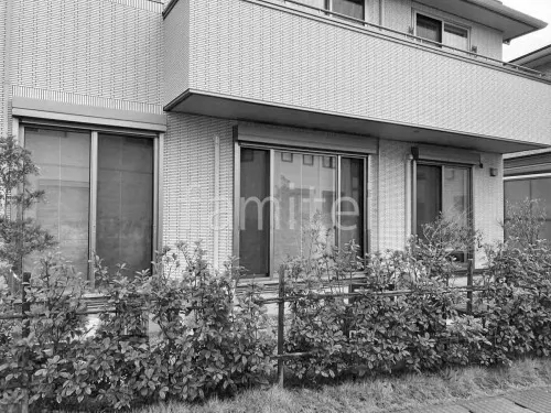 木製調デザインアルミ角柱 タカショー スリットフェンス用格子材