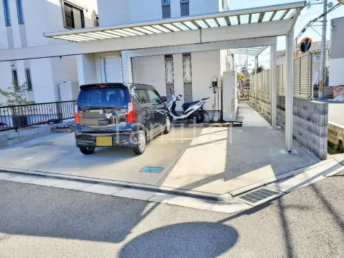 カーポート２台(ワイド) ツイン YKKAP エフルージュ 積雪50cm対応 フラット屋根