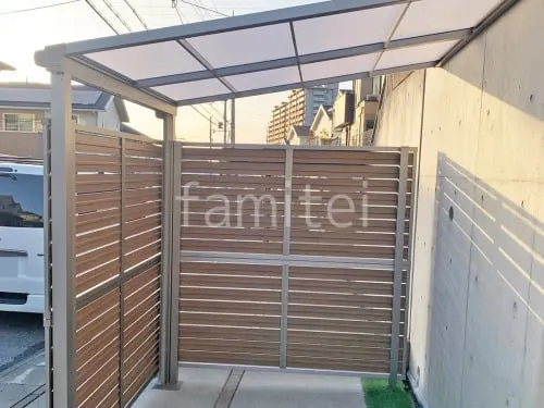 １階テラス屋根 （雨除け） LIXIL スピーネF フラット屋根 スタンダード 壁付