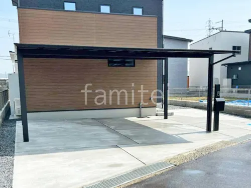 カーポート２台(ワイド) ツイン LIXIL ネスカＦ フラット屋根