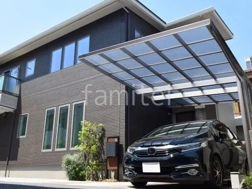 カーポート１台 （単棟） 四国化成 木製調 マイポートNeo フラット屋根