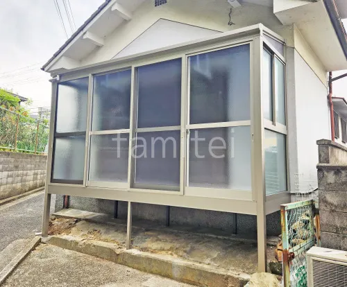 引き戸 樹脂デッキ サンルーム（テラス囲い） YKKAP 目隠しソラリアF 目隠し フラット屋根