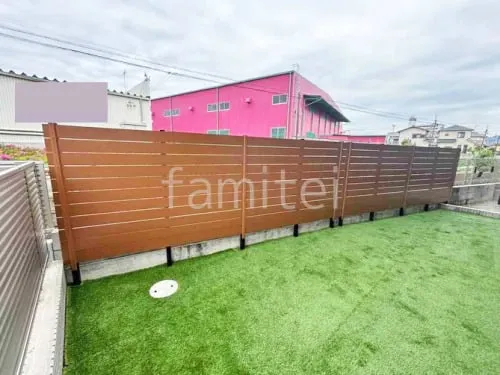 人工木・樹脂 フェンス（木調） F＆F マイティウッド ベーシック極 高尺タイプ 目隠し 木調・ラティス 樹脂