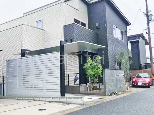 新築シンプル オープン外構