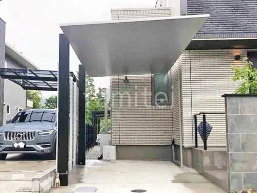 カーポート１台 （単棟） LIXIL カーポートSC フラット屋根 吊り下げ屋根