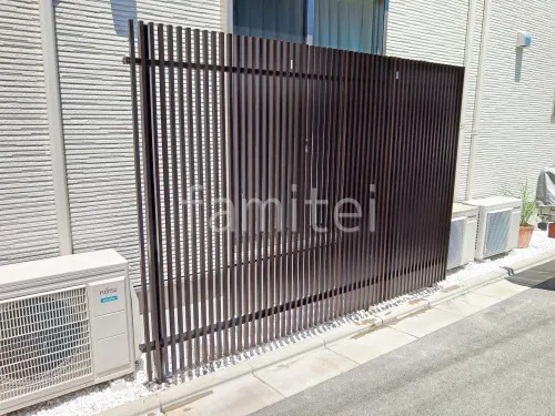 アルミ形材 フェンス LIXIL 木製調プログコートF3型 木調・ラティス スクリーン・格子