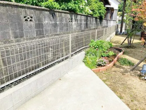 スチールメッシュ フェンス LIXIL ハイグリッドUF8型 境界・メッシュ