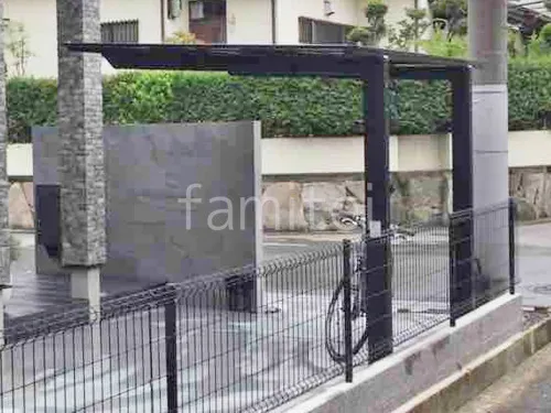 サイクルポート 自転車バイク屋根 LIXIL ネスカF ミニ フラット屋根