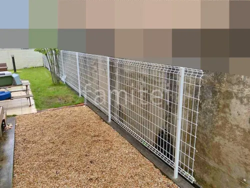 スチールメッシュ フェンス YKKAP イーネット3F型 スチール柱 境界・メッシュ