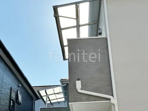 ２階ベランダ屋根  YKKAP ソラリアF フラット屋根 スタンダード 壁付