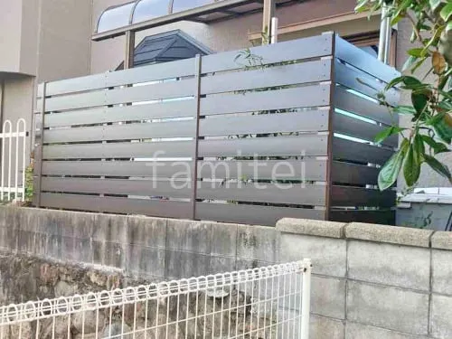 人工木・樹脂 フェンス（木調） F＆F マイティウッド ベーシック極 高尺タイプ 目隠し 木調・ラティス 樹脂