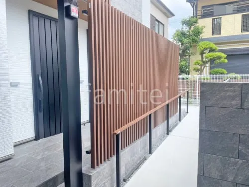 アルミ形材 フェンス LIXIL 木製調プログコートF1型 木調・ラティス スクリーン・格子