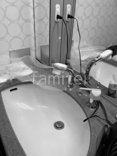 洗面台水栓 施工前