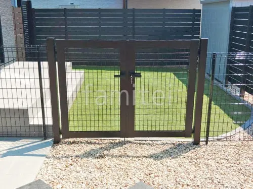 両開き 門扉 YKKAP シンプレオMB1型 メッシュ 