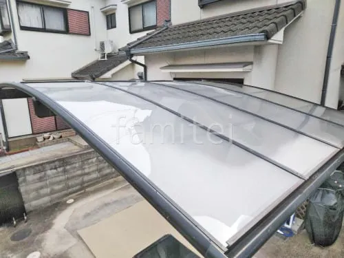 既存カーポート屋根補修