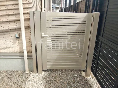 片開き 門扉 YKKAP シンプレオYS1型 横スリット 