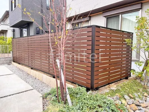 アルミ形材 フェンス YKKAP 木製調ルシアス スクリーンYS3FS型 目隠し 木調・ラティス スクリーン・格子