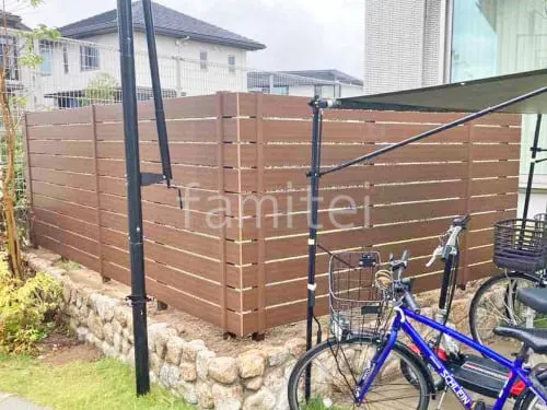 人工木・樹脂 フェンス（木調） F＆F マイティウッド デコll 高尺タイプ 目隠し 木調・ラティス 樹脂