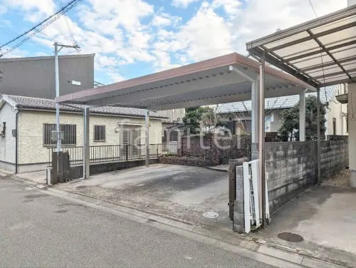 カーポート３台 （横ワイド トリプル） YKKAP 木製調 ジーポートPro 積雪30cm対応 フラット屋根 折板屋根