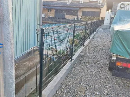 スチールメッシュ フェンス YKKAP イーネット3F型 スチール柱 境界・メッシュ