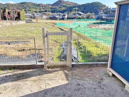 片開き 門扉 YKKAP シンプレオTB4型 たて格子  スチールメッシュ フェンス LIXIL ハイグリッドUF8型 境界・メッシュ