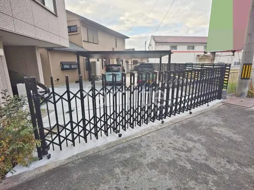 片開き 伸縮門扉 LIXIL アルシャインII PG型R Aタイプ ペットガード 