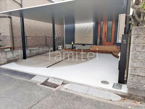 カーポート２台(ワイド) ツイン LIXIL カーポートSC フラット屋根 吊り下げ屋根