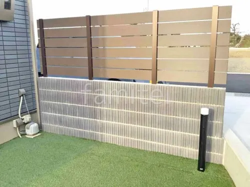 人工木・樹脂 フェンス（木調） F＆F ニコボード 目隠し 木調・ラティス 樹脂