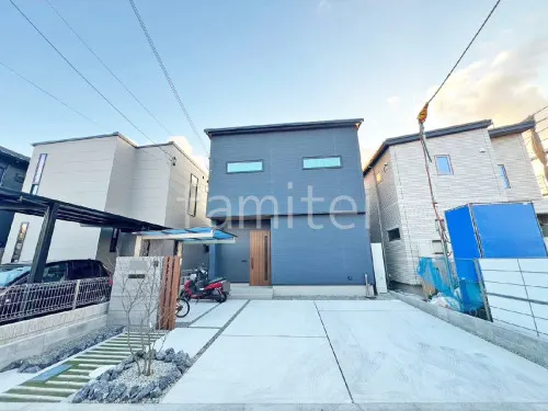 新築シンプル オープン外構