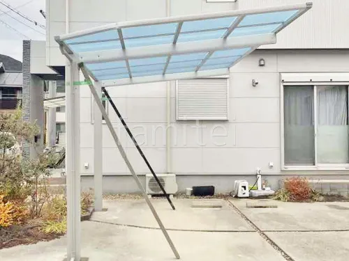 カーポート１台 （単棟） YKKAP エフルージュ FIRST Z 風38 フラット屋根