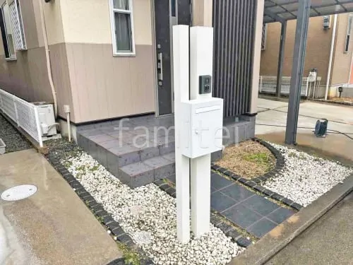 木製調デザインアルミ角柱門柱 プランパーツ 郵便受けポスト Panasonic クリアス