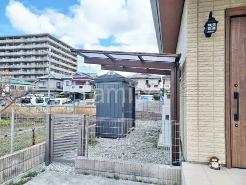 サイクルポート 自転車バイク屋根 YKKAP エフルージュ FIRST フラット屋根