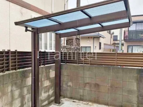 サイクルポート 自転車バイク屋根 YKKAP エフルージュ FIRST Z 風38 フラット屋根