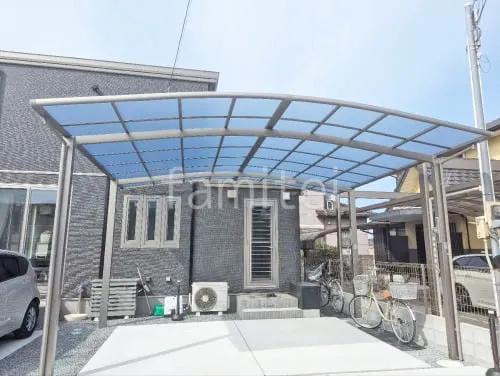 カーポート２台(ワイド) ツイン LIXIL ネスカＲ アール屋根