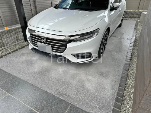 駐車場ガレージ床 床洗い出し仕上げ 四国化成 リンクストーンM