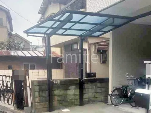 サイクルポート 自転車バイク屋根 YKKAP エフルージュ FIRST フラット屋根