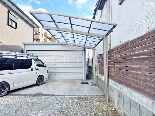 カーポート１台 （単棟） LIXIL ネスカＲ アール屋根