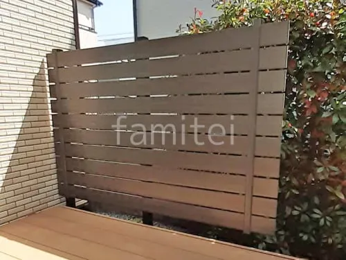 人工木・樹脂 フェンス（木調） F＆F マイティウッド デコll 高尺タイプ 目隠し 木調・ラティス 樹脂