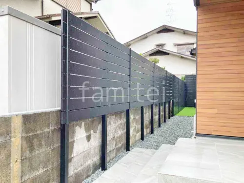 人工木・樹脂 フェンス（木調） F＆F マイティウッド デコll 高尺タイプ 目隠し 木調・ラティス 樹脂