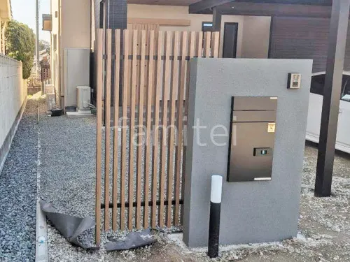 アルミ形材 フェンス LIXIL 木製調プログコートM1型 木調・ラティス スクリーン・格子