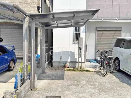 サイクルポート 自転車バイク屋根 LIXIL ネスカF ミニ フラット屋根