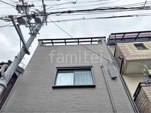 ３階ベランダ屋根  LIXIL スピーネF フラット屋根 スタンダード 壁付