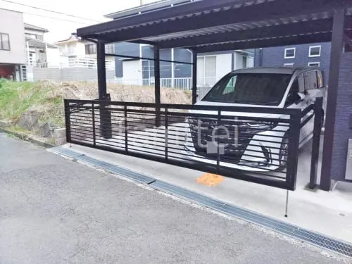 ２台ワイド 跳ね上げ門扉ゲート  LIXIL オーバードアS1型 