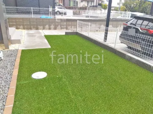 人工芝 防草シート加工 マツモト 人工芝 30mm 