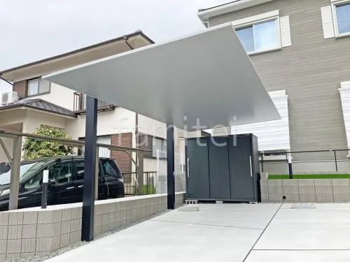 カーポート１台 （単棟） LIXIL カーポートSC フラット屋根 吊り下げ屋根