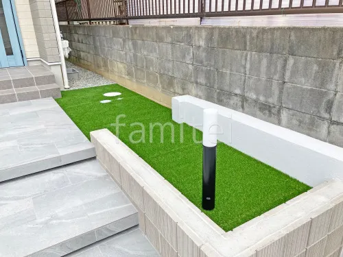 人工芝 防草シート加工 ヨシミツ毛織 リアル人工芝 35mm 